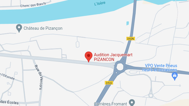 Localisation du centre auditif
